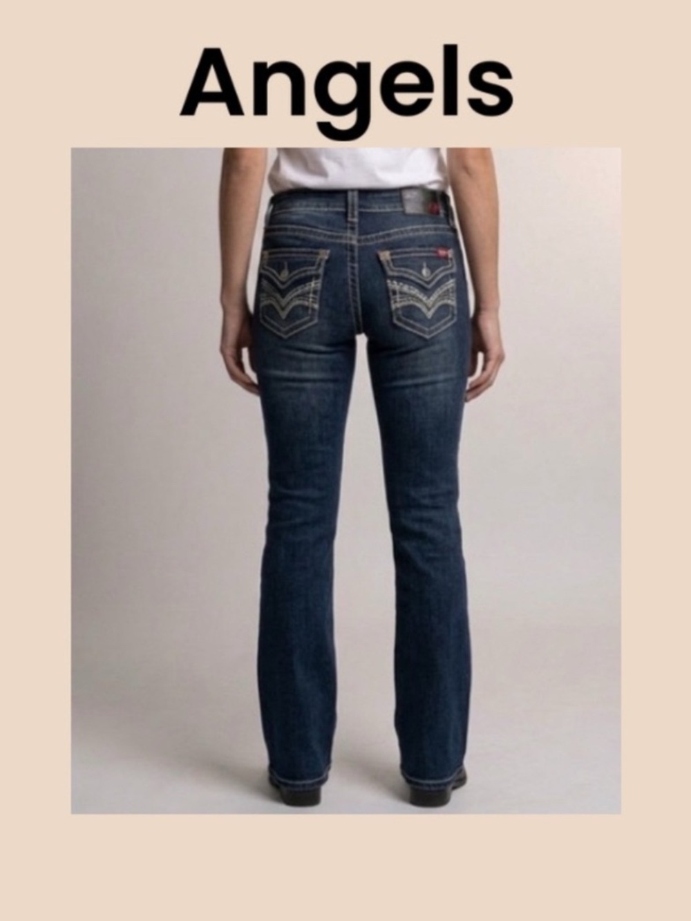 Angels Mid Rise Bootcut
Designer Jeans Size 12/13